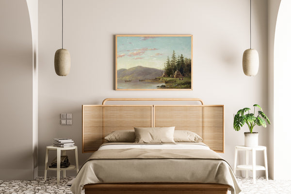 Seth Eastman — Chippewa Encampment on the Upper Mississippi | Landscape Fine Art Print