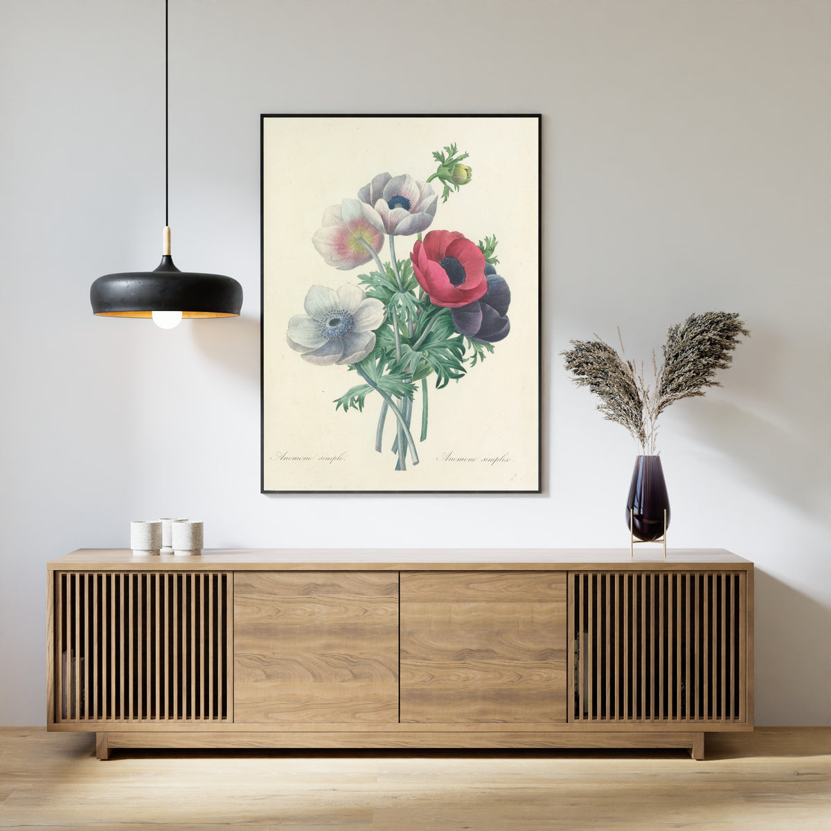 Pierre-Joseph Redouté — Choix des plus belles fleurs: Anemone simplex | Botanical Illustration Print