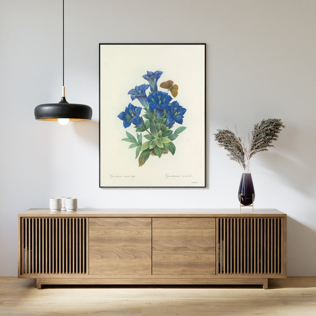 Pierre-Joseph Redouté — Choix des plus belles fleurs: Gentianae acaulis | Botanical Illustration Print