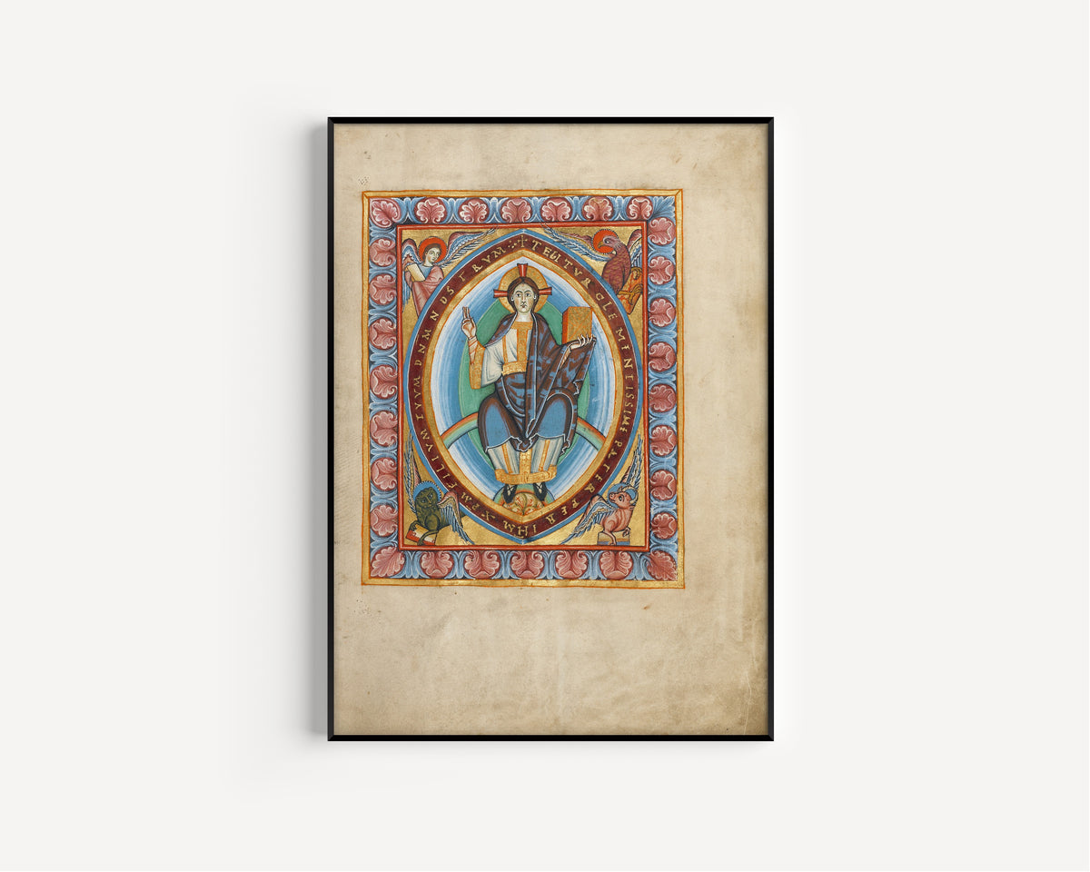 Christ in Majesty | Illuminated Manuscript Print