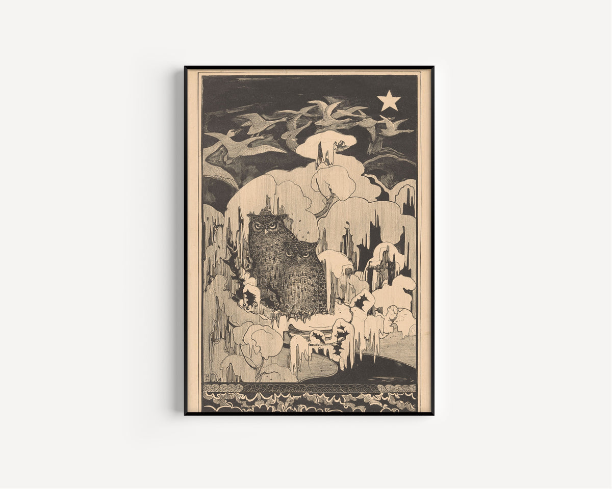 Theo van Hoytema — Christmas Night (Kerstnacht) | Art Nouveau Print