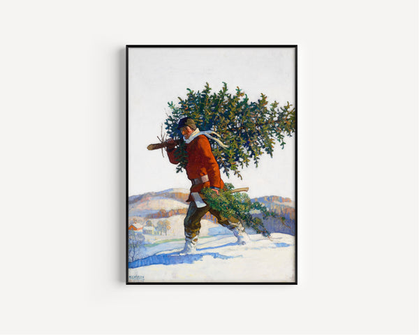 N. C. Wyeth — Christmas Tree – Chadds Ford | Illustration Art Print