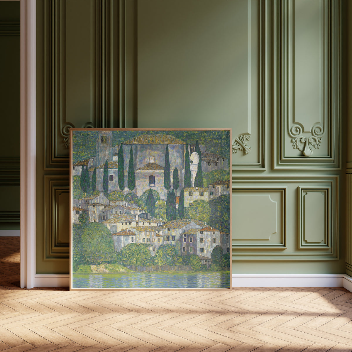 Gustav Klimt — Church in Cassone (Landscape with Cypresses) | Fine Art Print