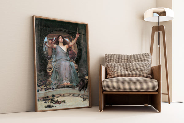 John William Waterhouse — Circe Offering the Cup to Ulysses | Pre-Raphaelite Art Print