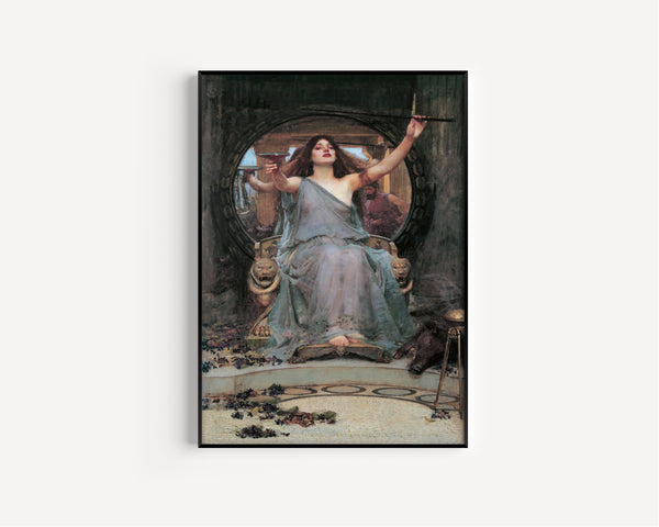 John William Waterhouse — Circe Offering the Cup to Ulysses | Pre-Raphaelite Art Print