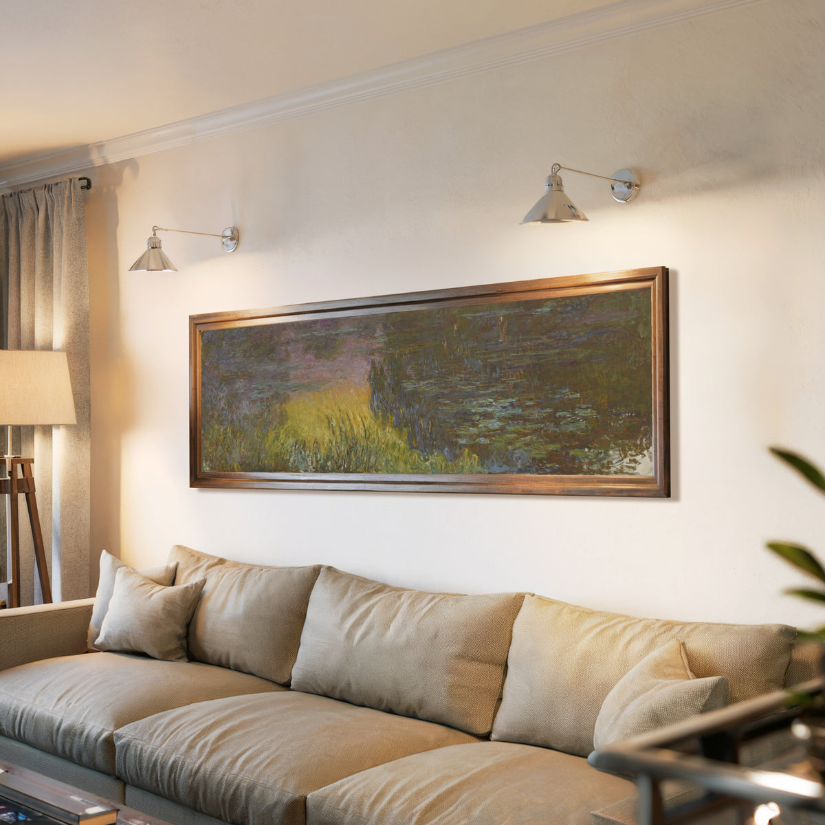 Claude Monet — The Water Lilies - Setting Sun | Fine Art Print