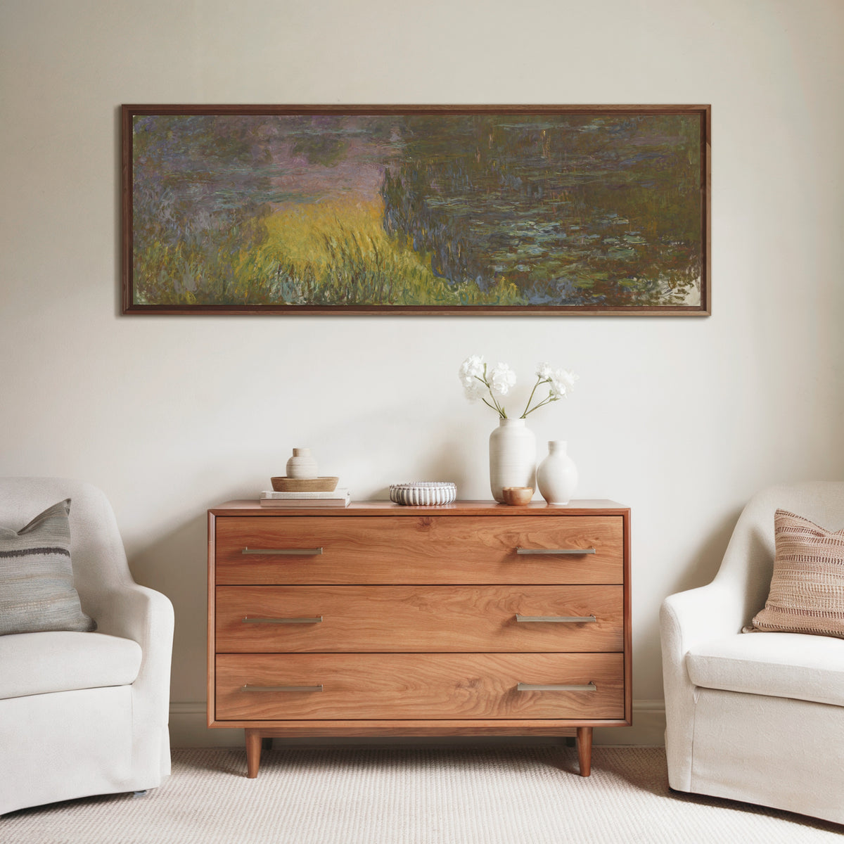 Claude Monet — The Water Lilies - Setting Sun | Fine Art Print