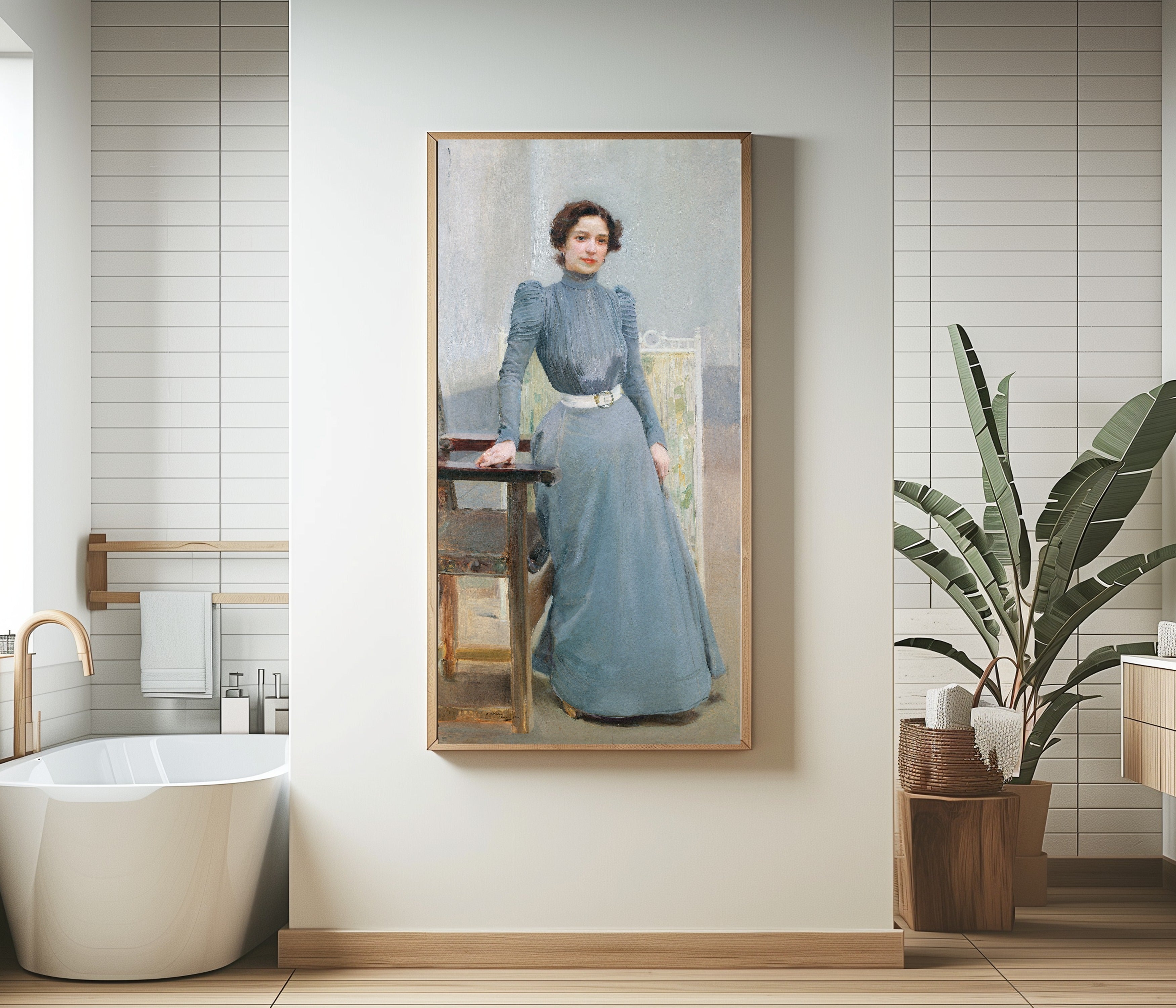 Joaquín Sorolla — Clotilde in a Grey Dress | Fine Art Print