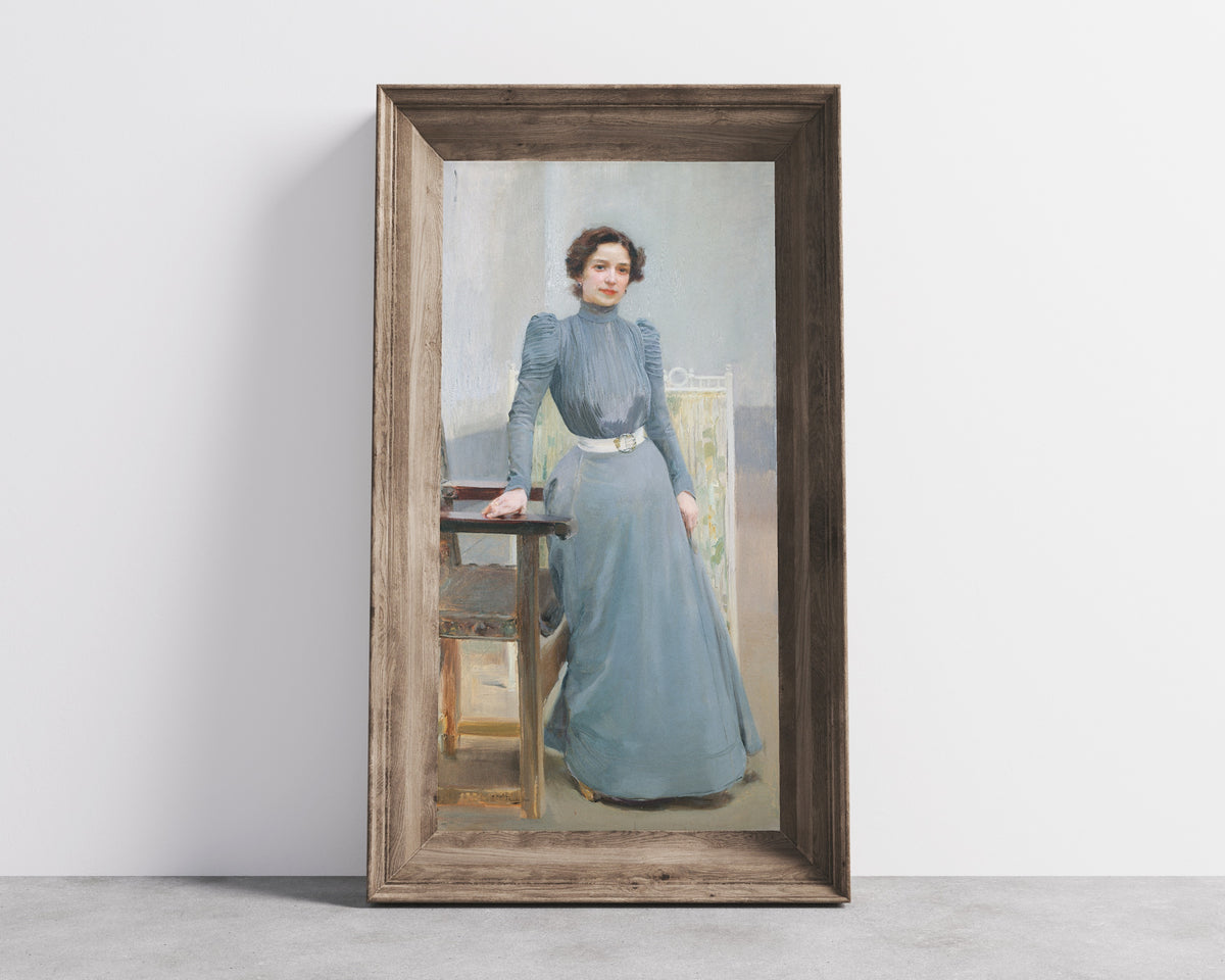 Joaquín Sorolla — Clotilde in a Grey Dress | Fine Art Print