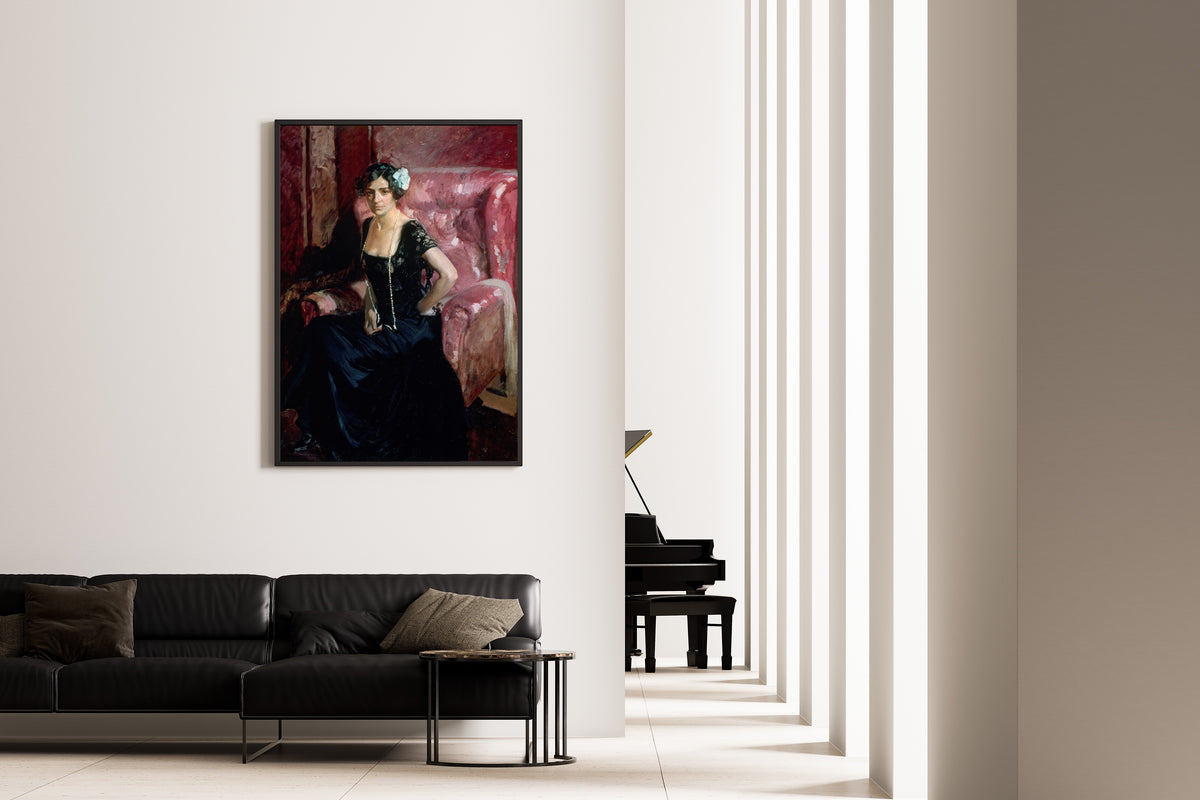 Joaquín Sorolla — Clotilde in Evening Dress | Fine Art Print