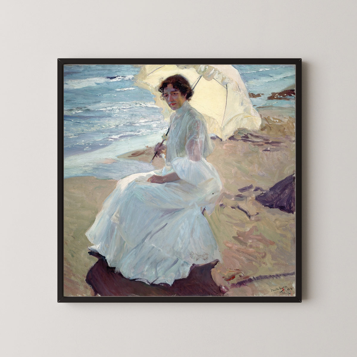Joaquín Sorolla — Clotilde on the Beach | Fine Art Print