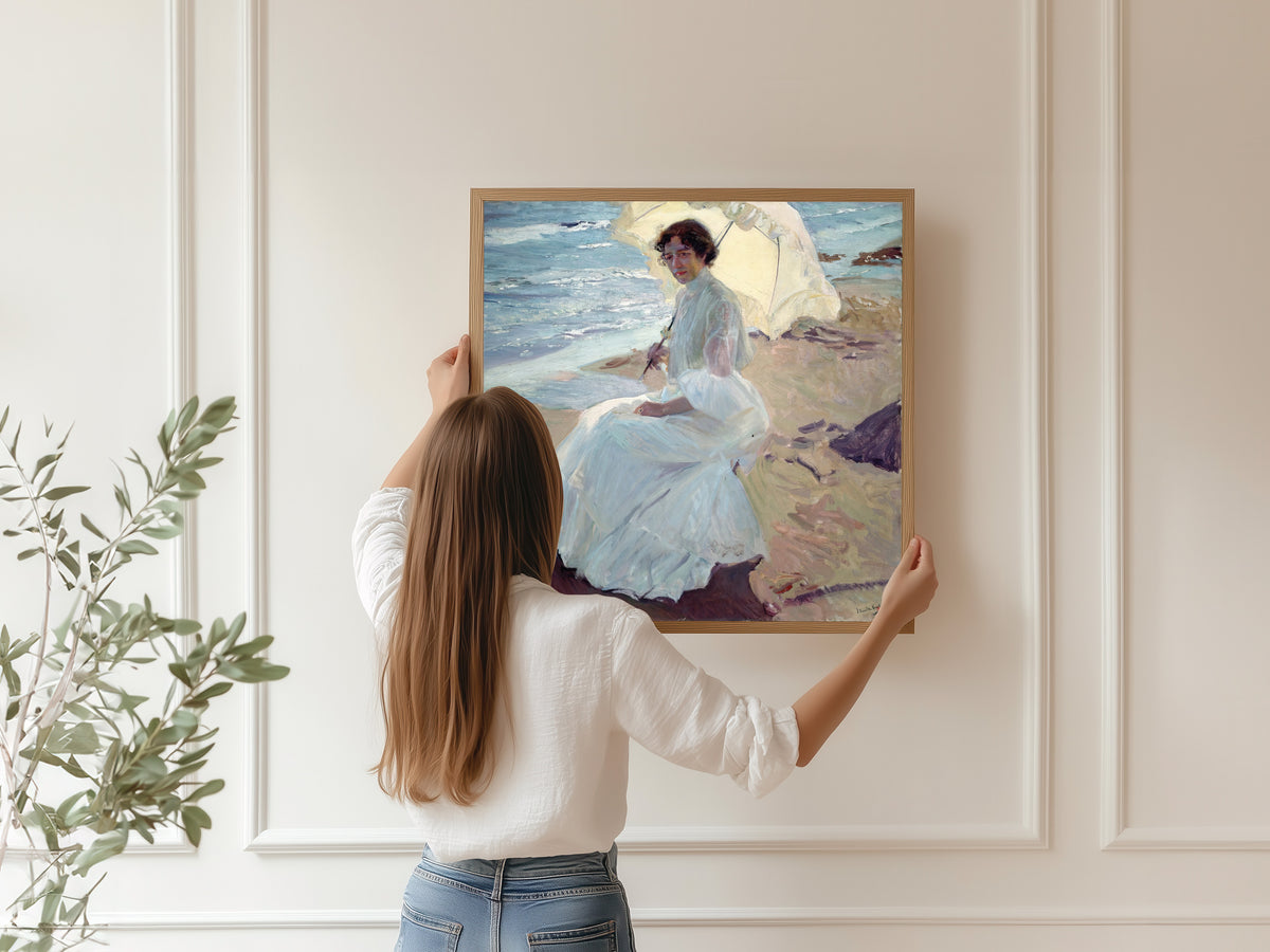 Joaquín Sorolla — Clotilde on the Beach | Fine Art Print