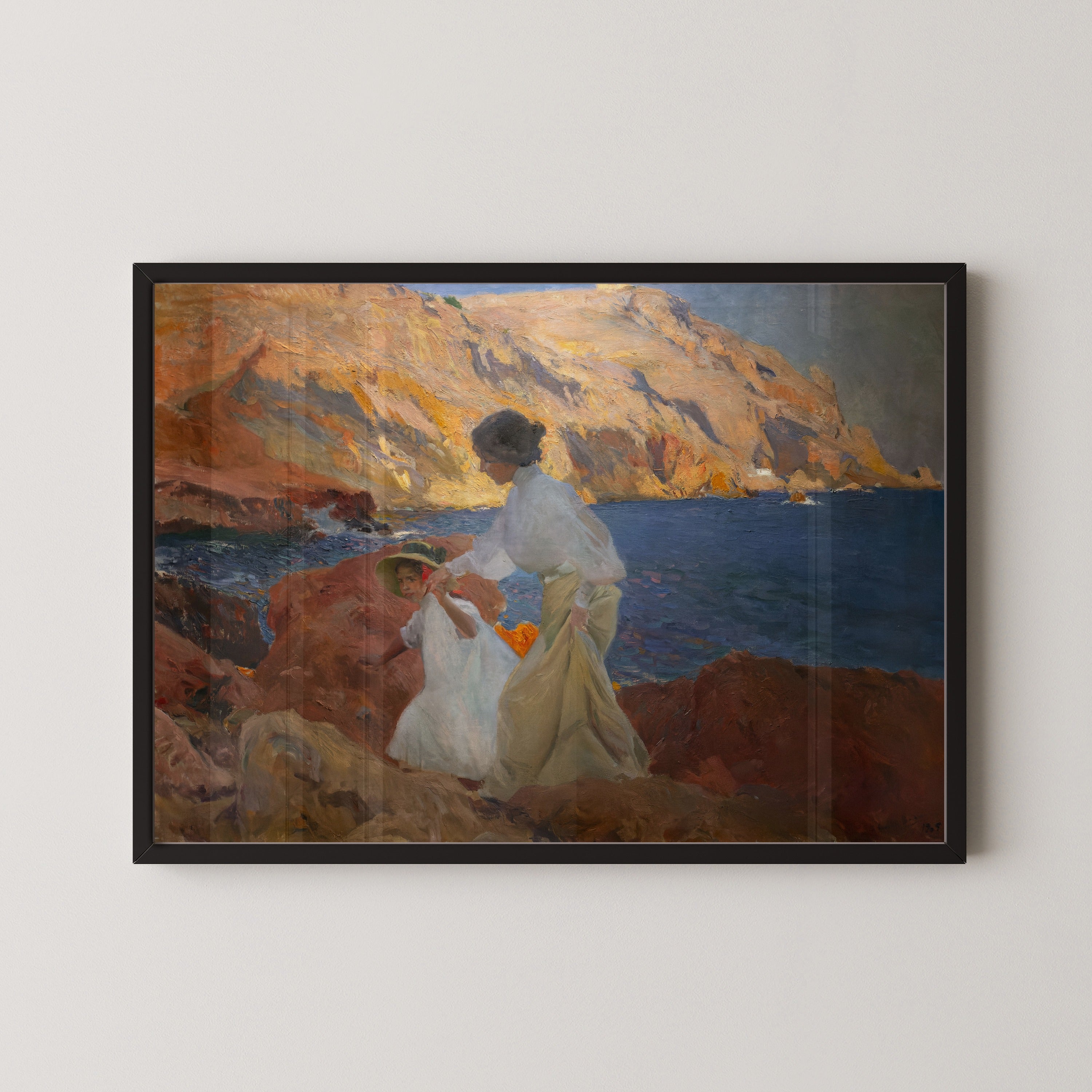 Joaquín Sorolla — Clotilde and Elena on the Rocks, Jávea | Fine Art Print