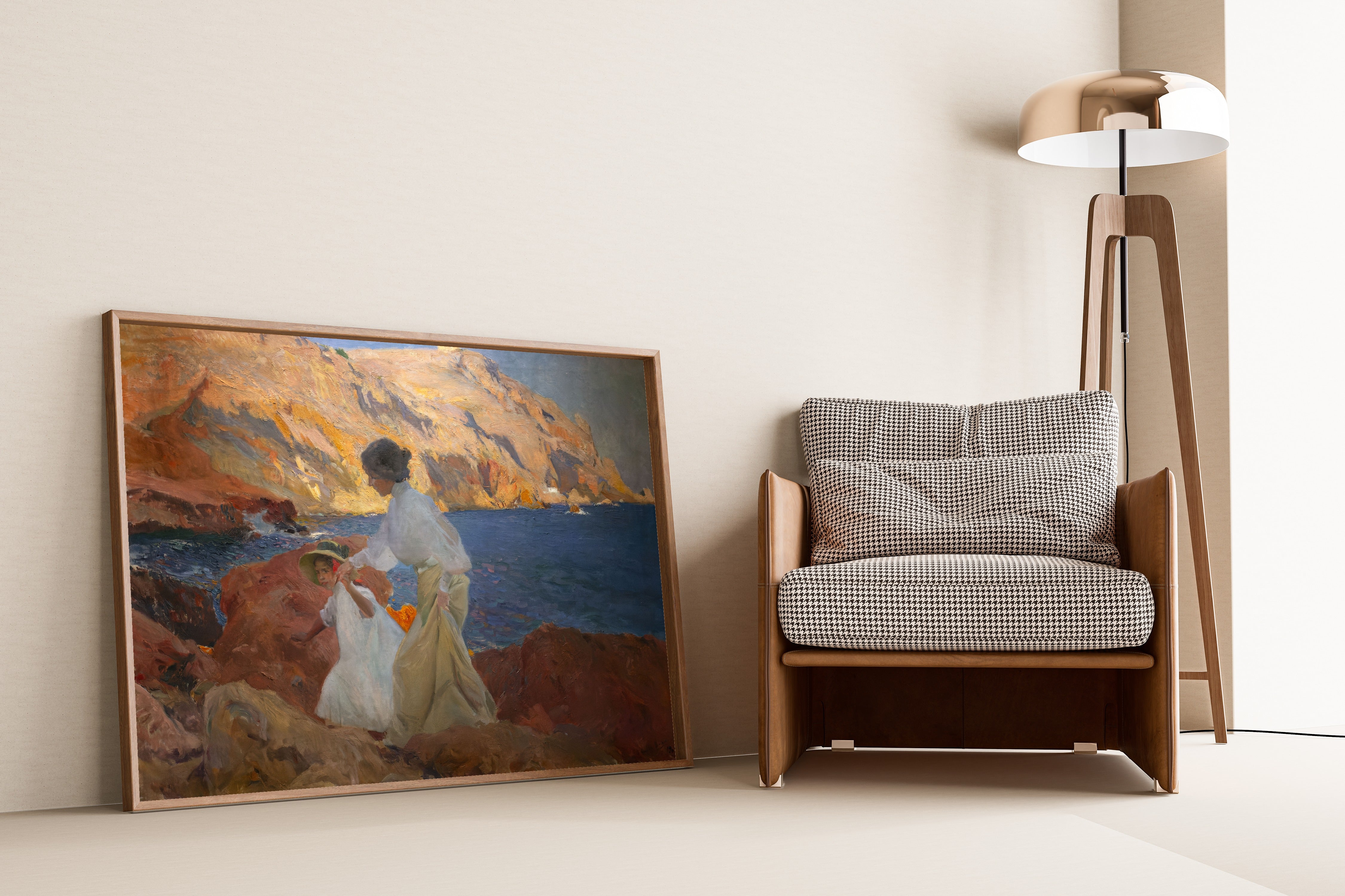 Joaquín Sorolla — Clotilde and Elena on the Rocks, Jávea | Fine Art Print