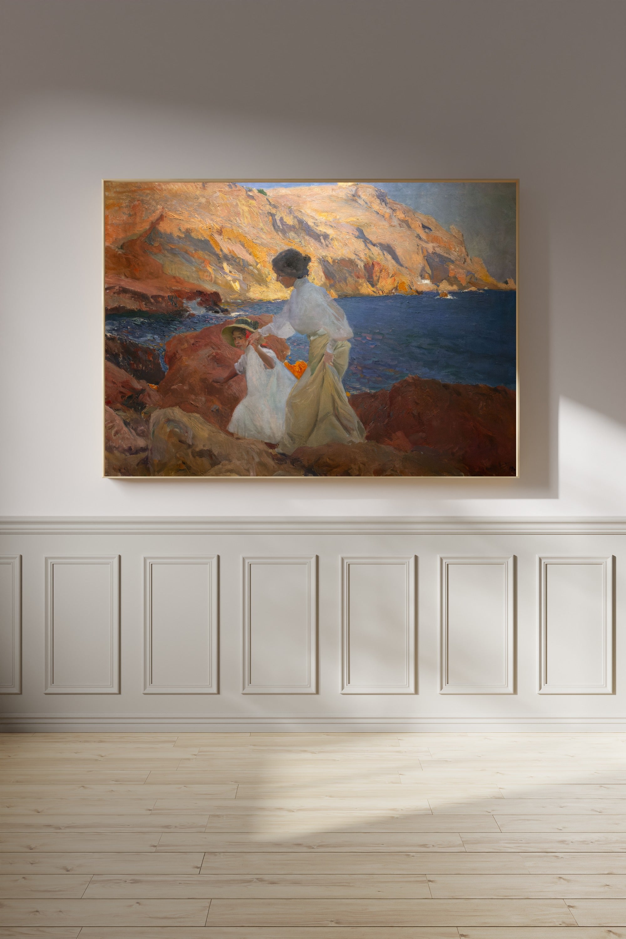 Joaquín Sorolla — Clotilde and Elena on the Rocks, Jávea | Fine Art Print