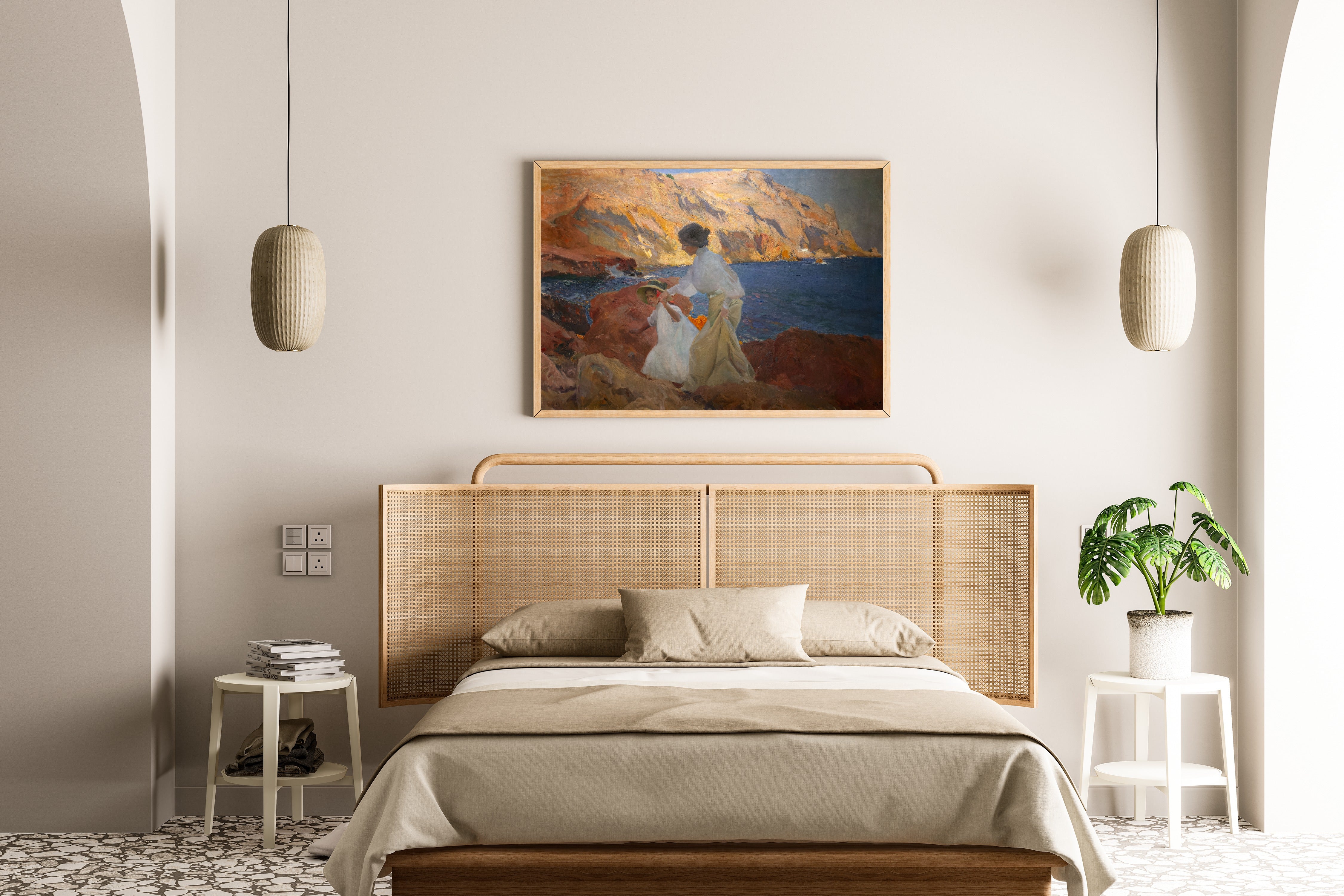 Joaquín Sorolla — Clotilde and Elena on the Rocks, Jávea | Fine Art Print
