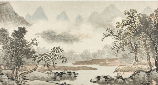 Shen Zhou — Clouds over the River before Rain (Detail) | Chinese Ink Painting Art Print