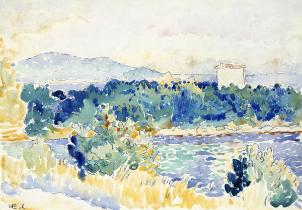 Henri-Edmond Cross — Coastal Landscape, Watercolour | Fine Art Print