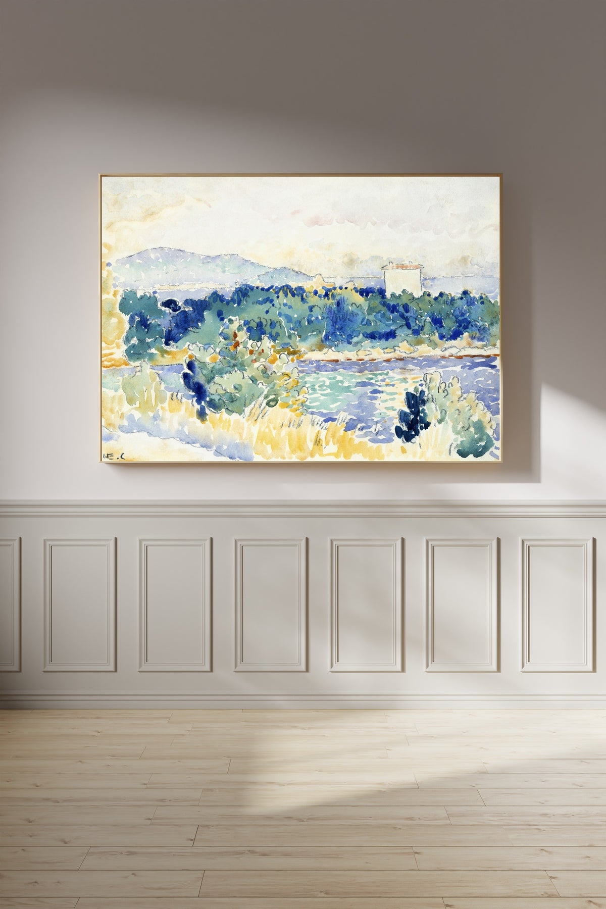 Henri-Edmond Cross — Coastal Landscape, Watercolour | Fine Art Print