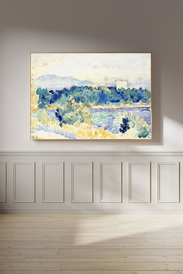 Henri-Edmond Cross — Coastal Landscape, Watercolour | Fine Art Print