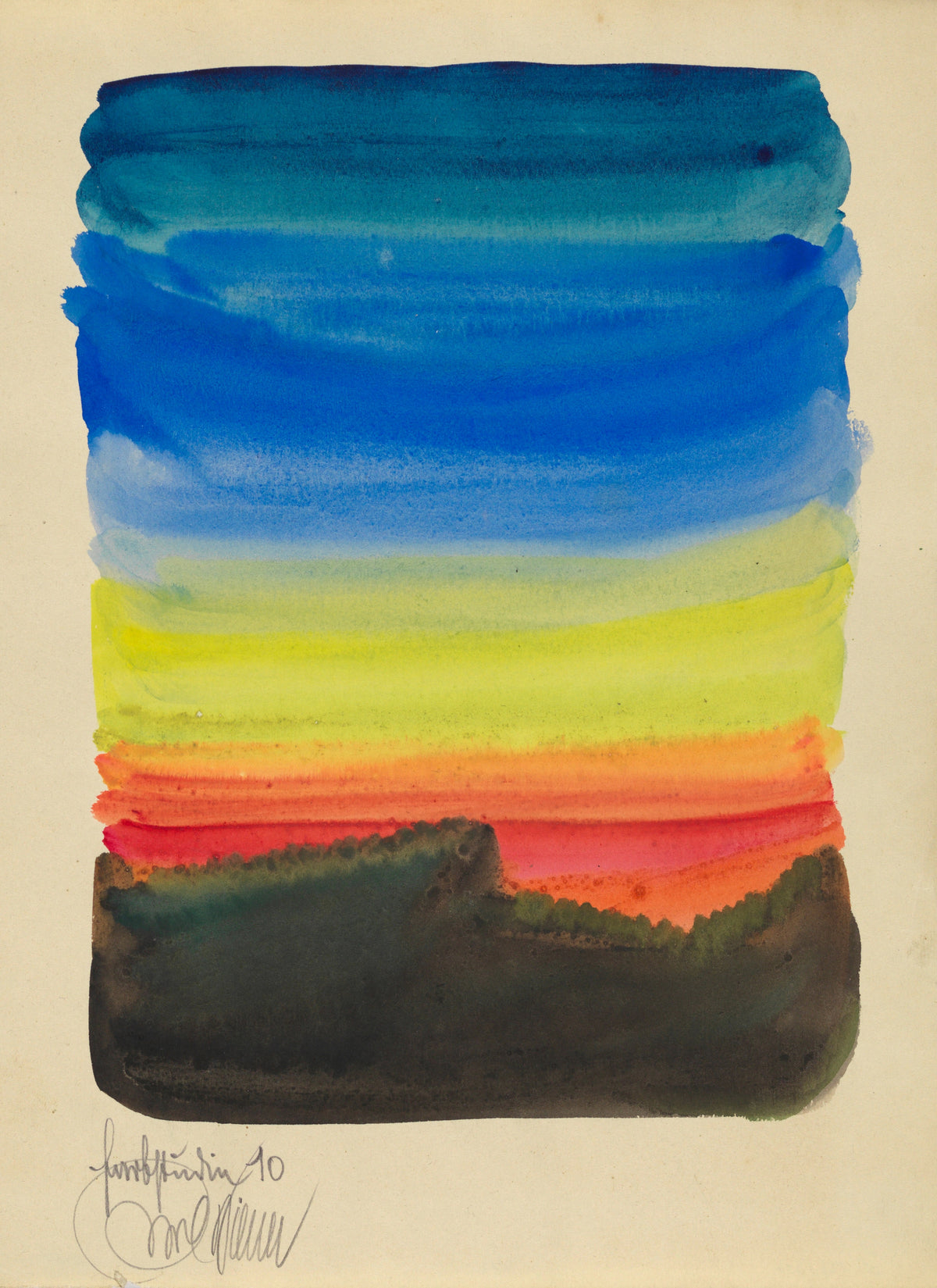 Karl Wiener — Colour Study No. 10 (Farbstudien) | Abstract Art Print