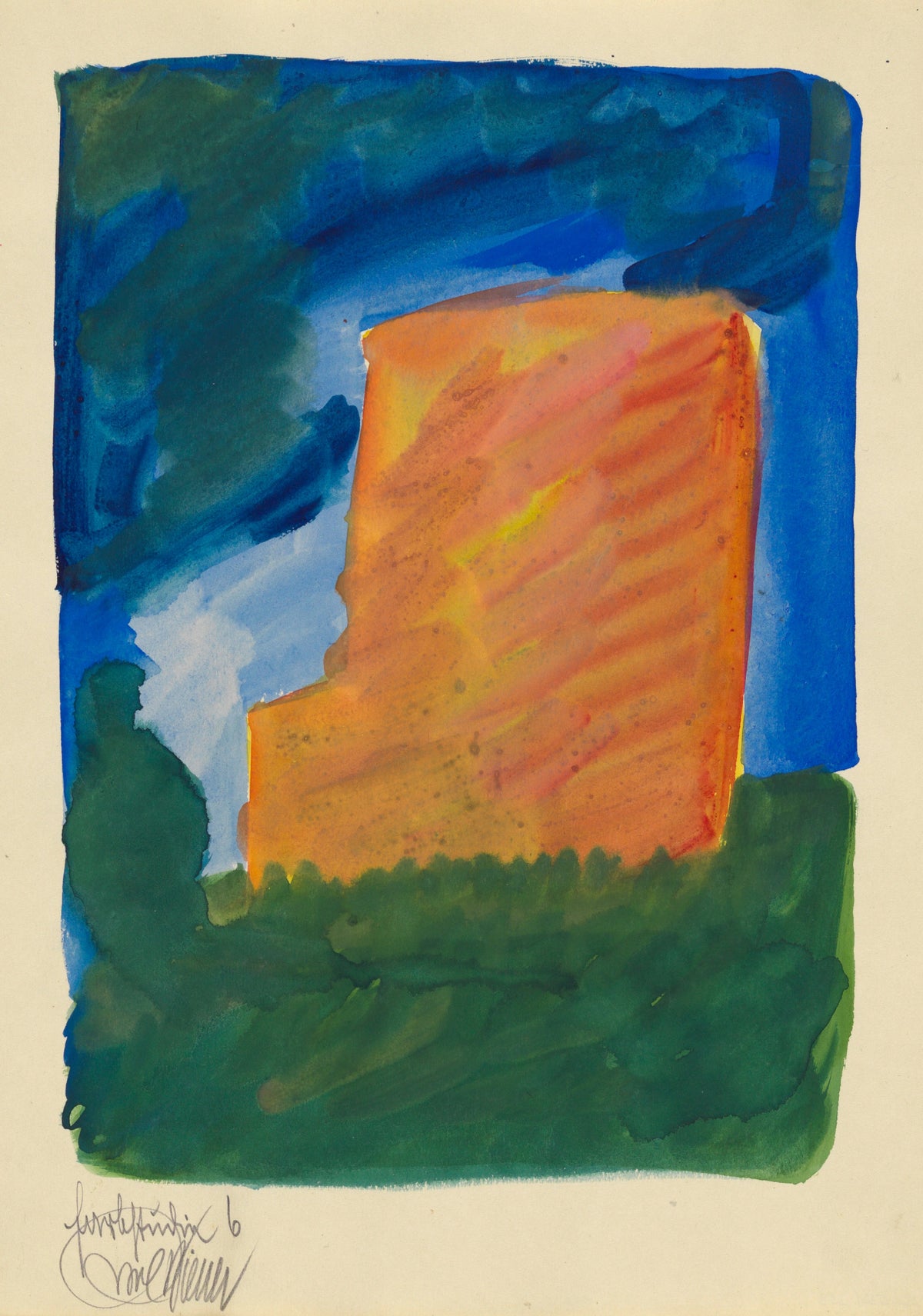 Karl Wiener — Colour Study No. 6 (Farbstudien) | Abstract Art Print