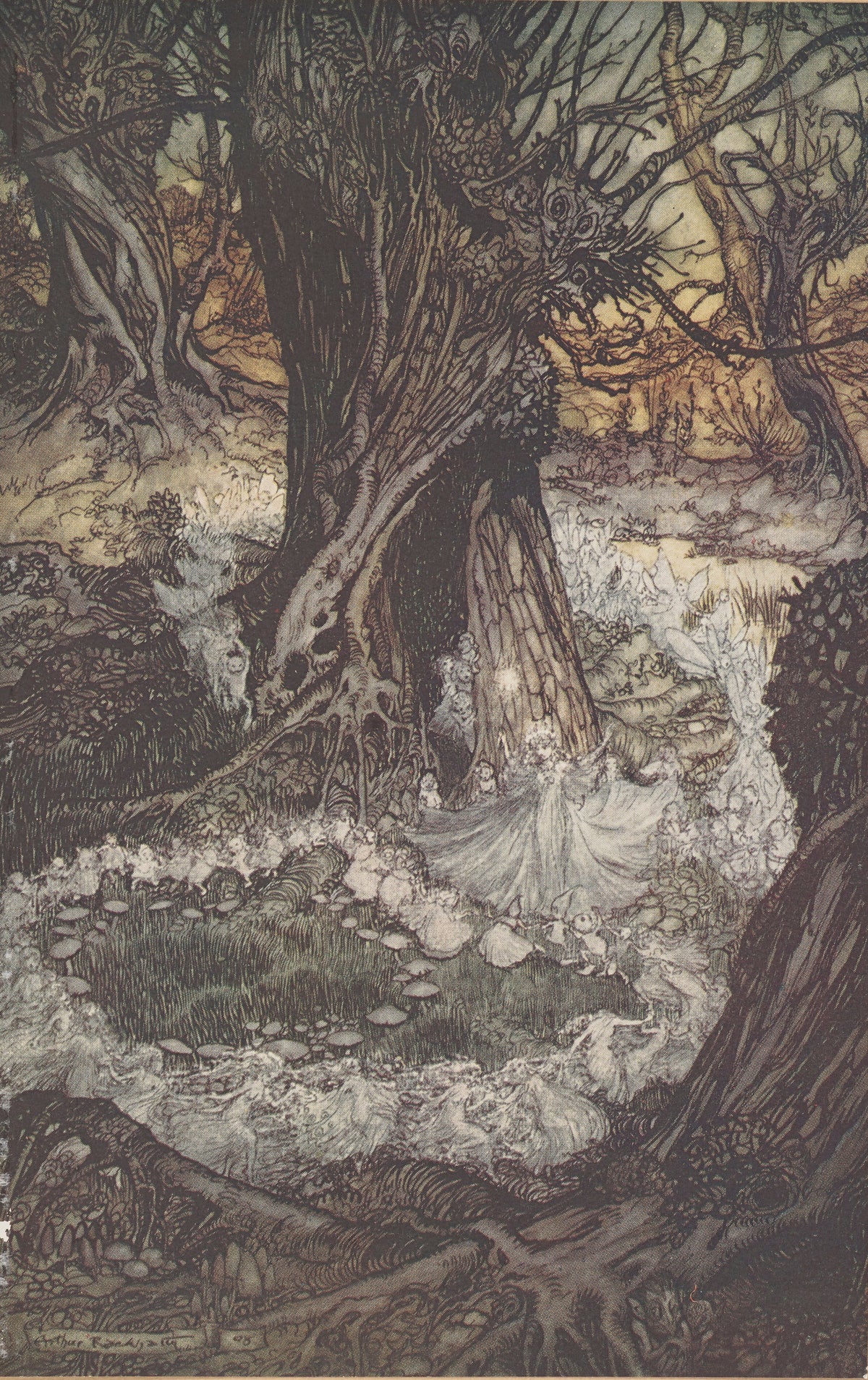 Arthur Rackham — Come, Now a Roundel | Shakespeare Illustration Print
