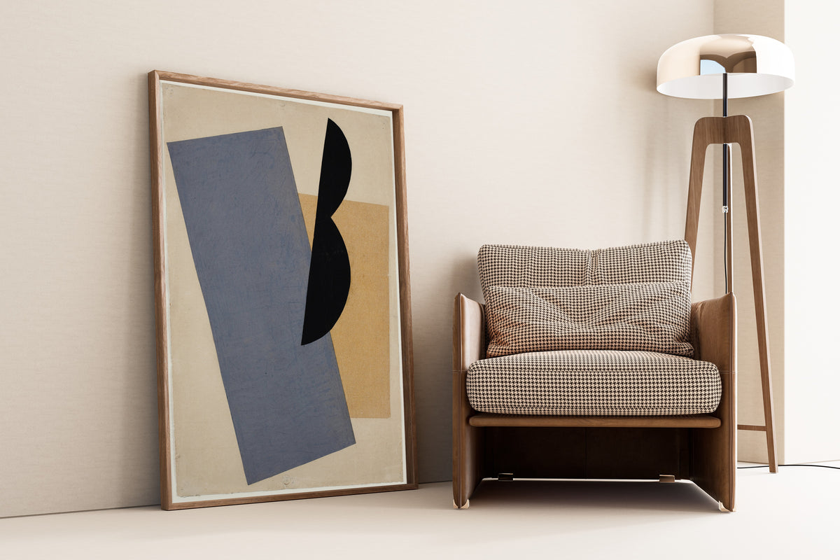 El Lissitzky — Composition (Blue-Yellow-Black) | Suprematist Art Print