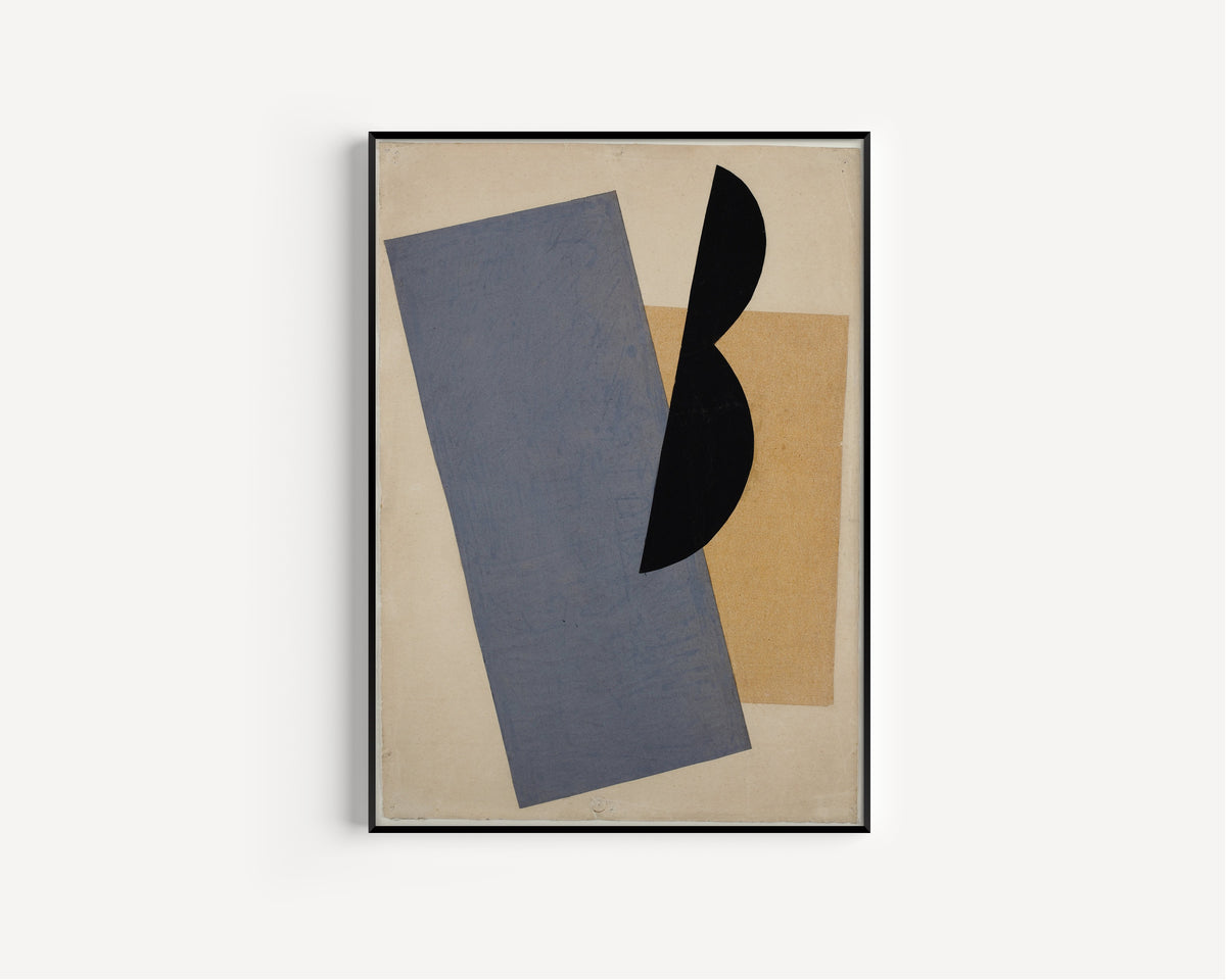 El Lissitzky — Composition (Blue-Yellow-Black) | Suprematist Art Print