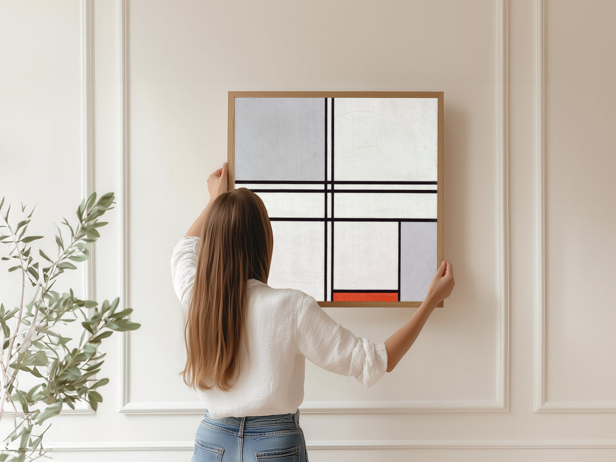 Piet Mondrian — Composition (No. 1) Gray-Red | Fine Art Print