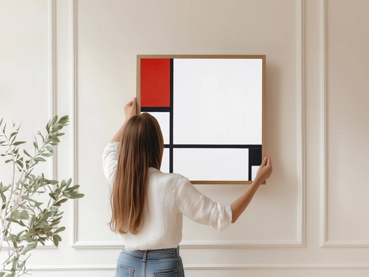 Piet Mondrian — Composition No. I, with Red and Black | Fine Art Print