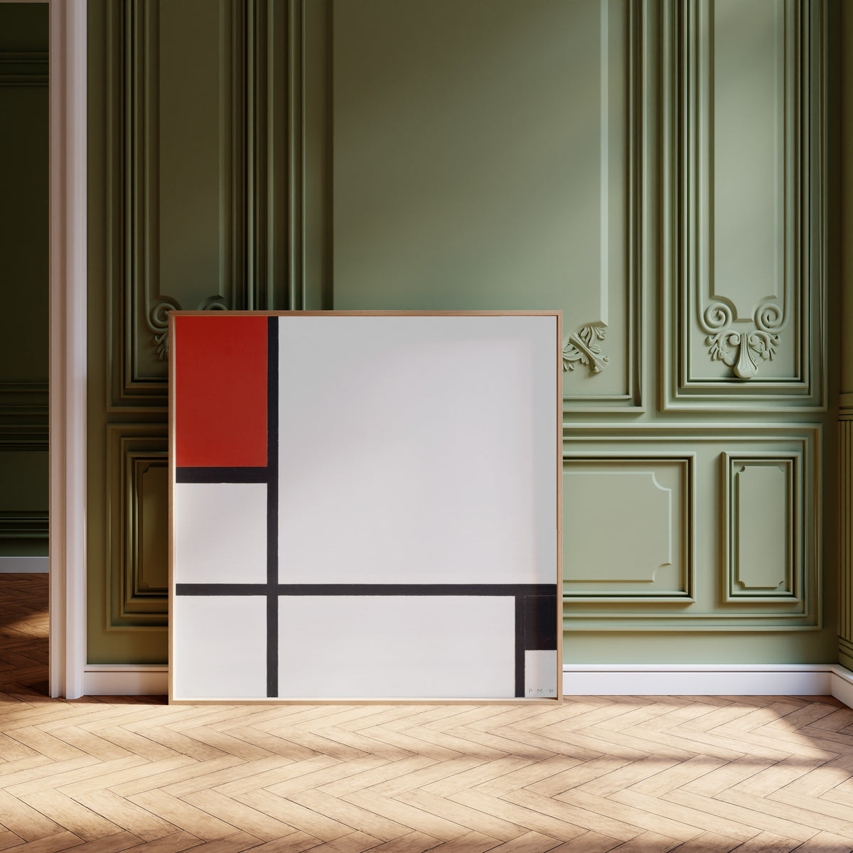 Piet Mondrian — Composition No. I, with Red and Black | Fine Art Print