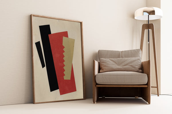 El Lissitzky — Composition (Red-Black-Gold) | Suprematist Art Print