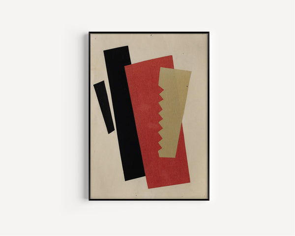 El Lissitzky — Composition (Red-Black-Gold) | Suprematist Art Print