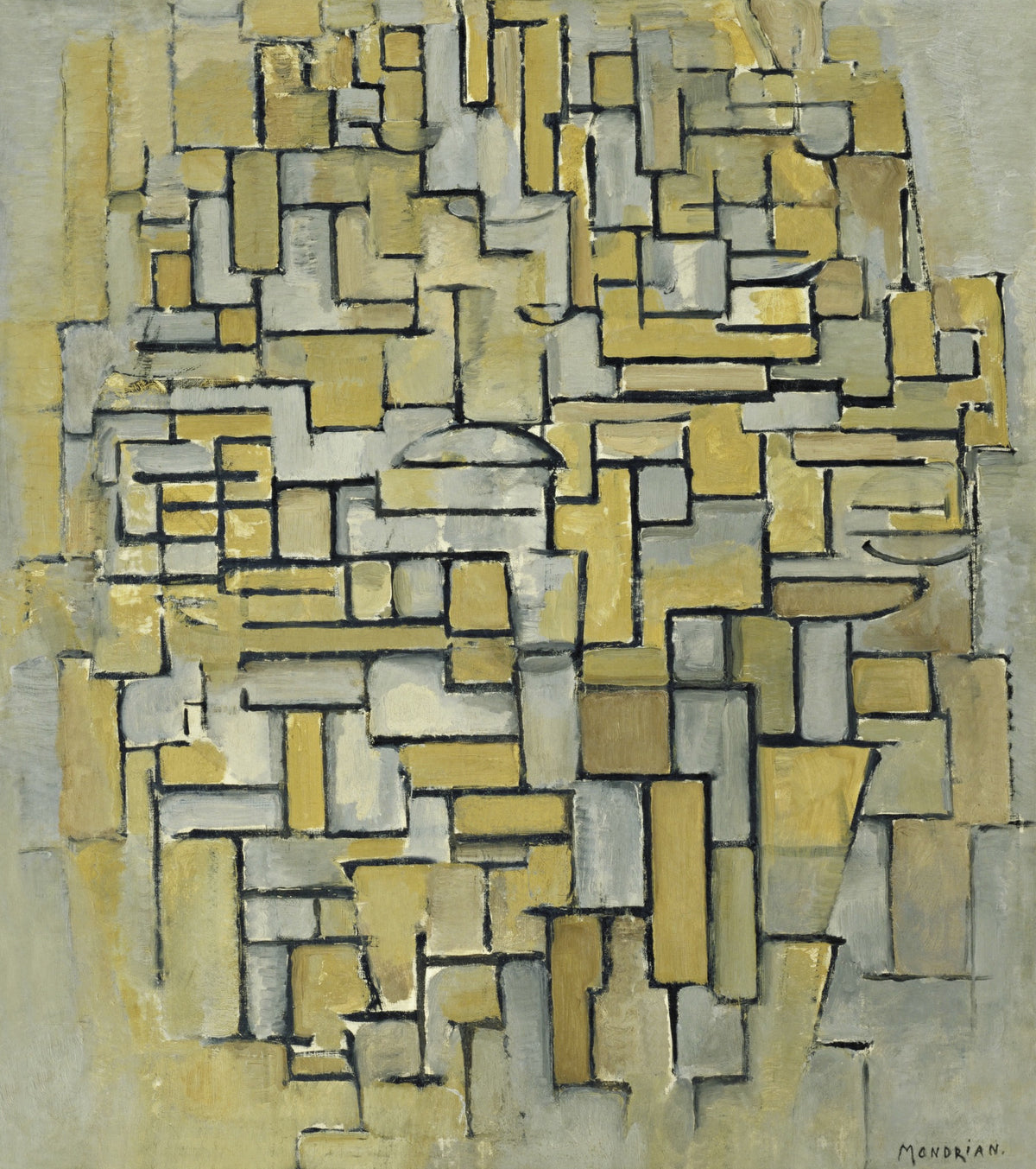 Piet Mondrian — Composition in Brown and Grey | Fine Art Print
