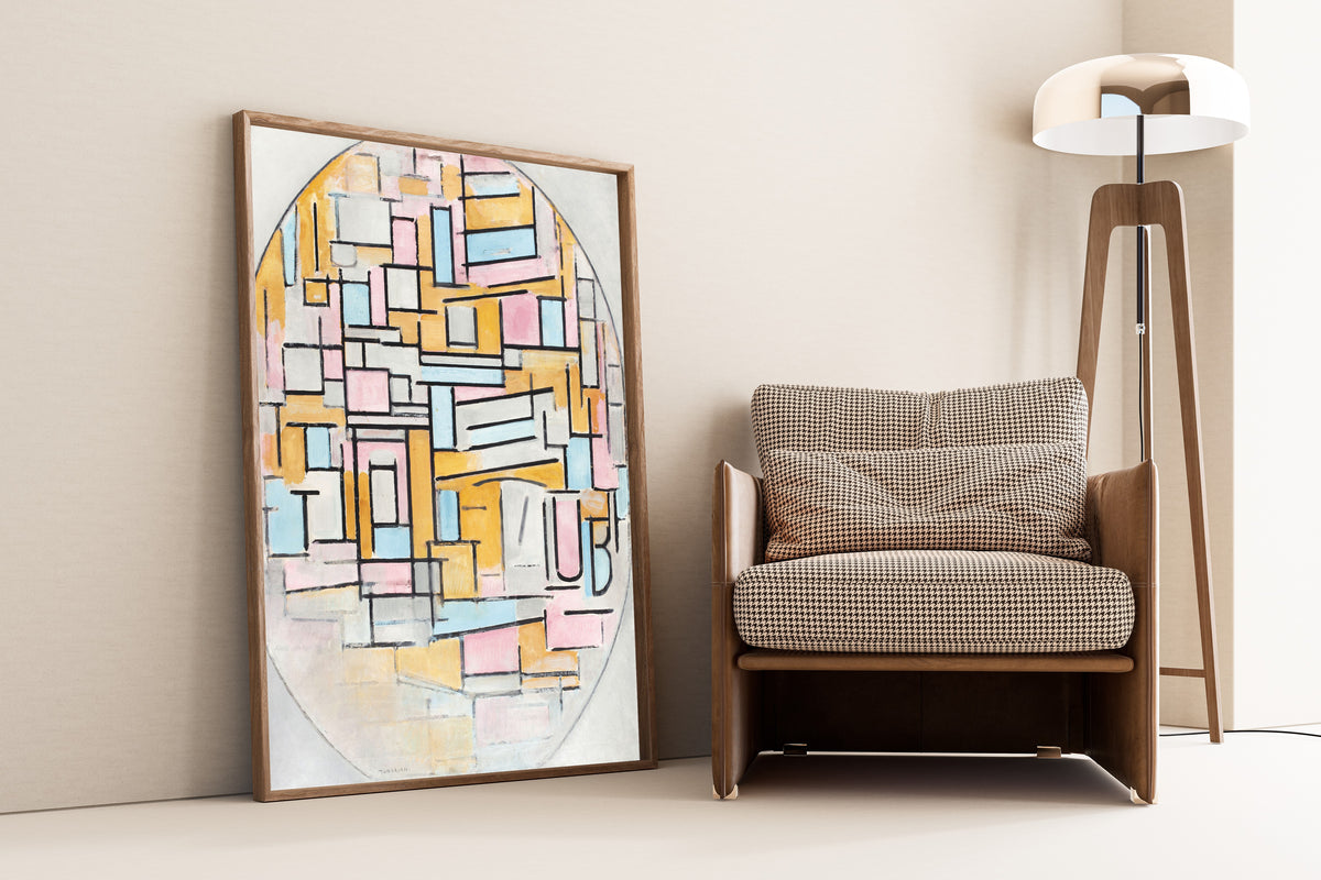 Piet Mondrian — Composition in Oval | Fine Art Print