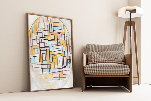 Piet Mondrian — Composition in Oval | Fine Art Print