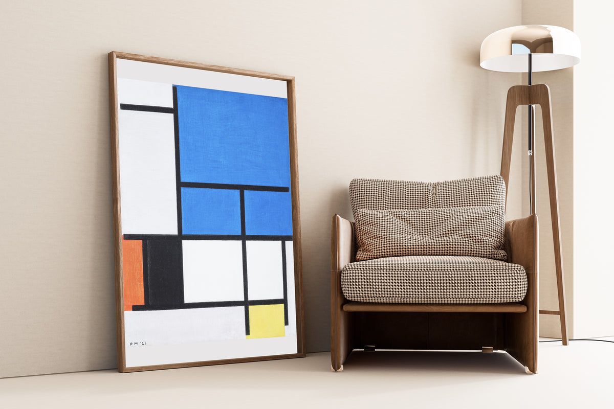 Piet Mondrian — Composition with Large Blue Plane | Fine Art Print