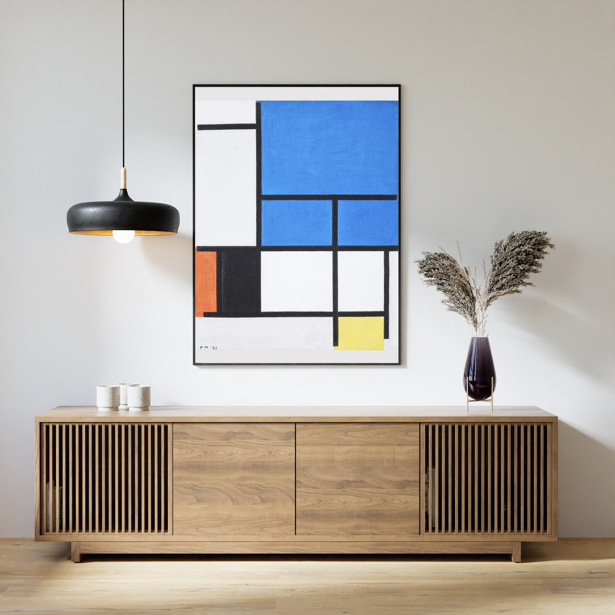 Piet Mondrian — Composition with Large Blue Plane | Fine Art Print