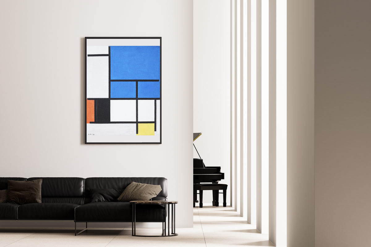 Piet Mondrian — Composition with Large Blue Plane | Fine Art Print