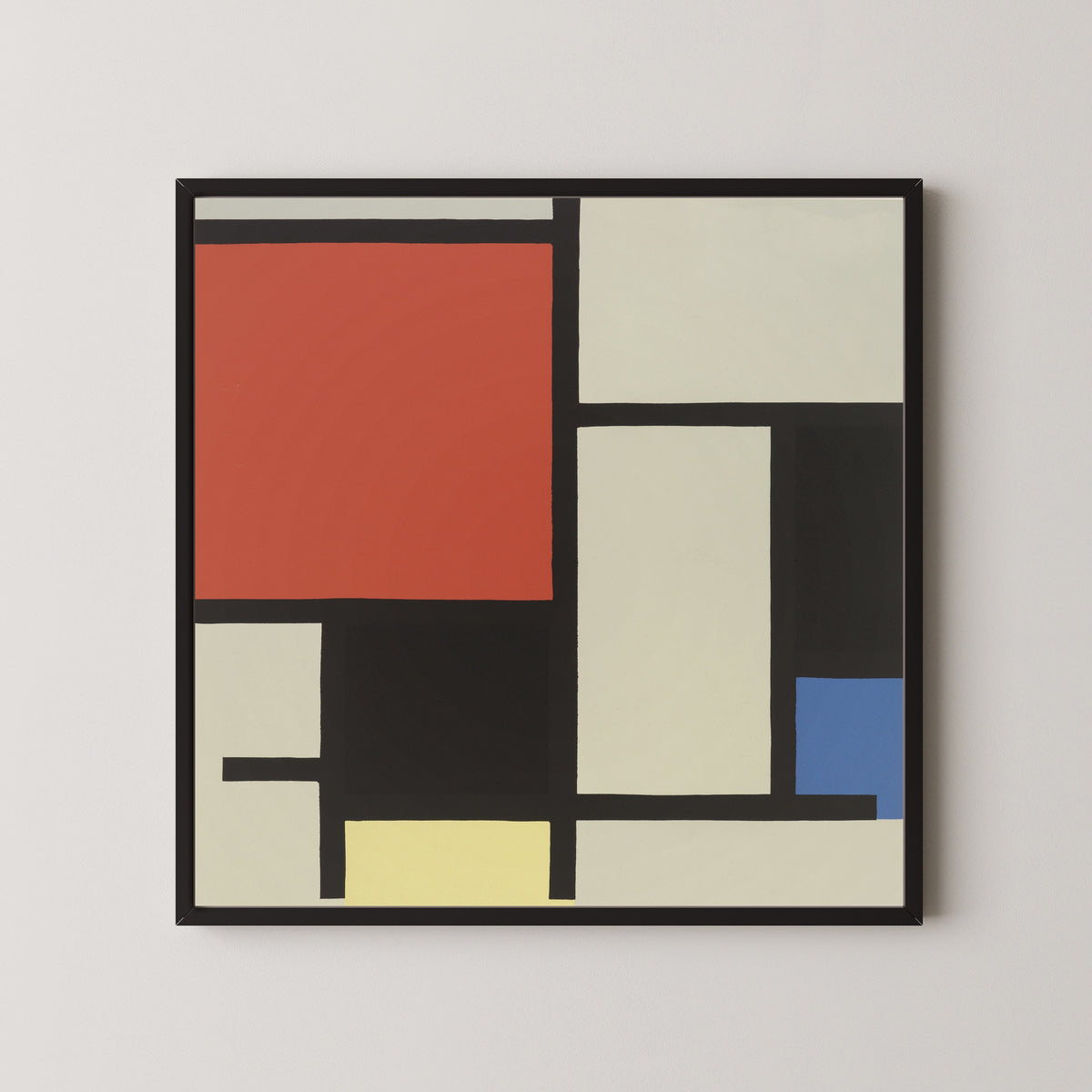 Piet Mondrian — Composition with Large Red Plane, Yellow, Black, Grey and Blue | Fine Art Print