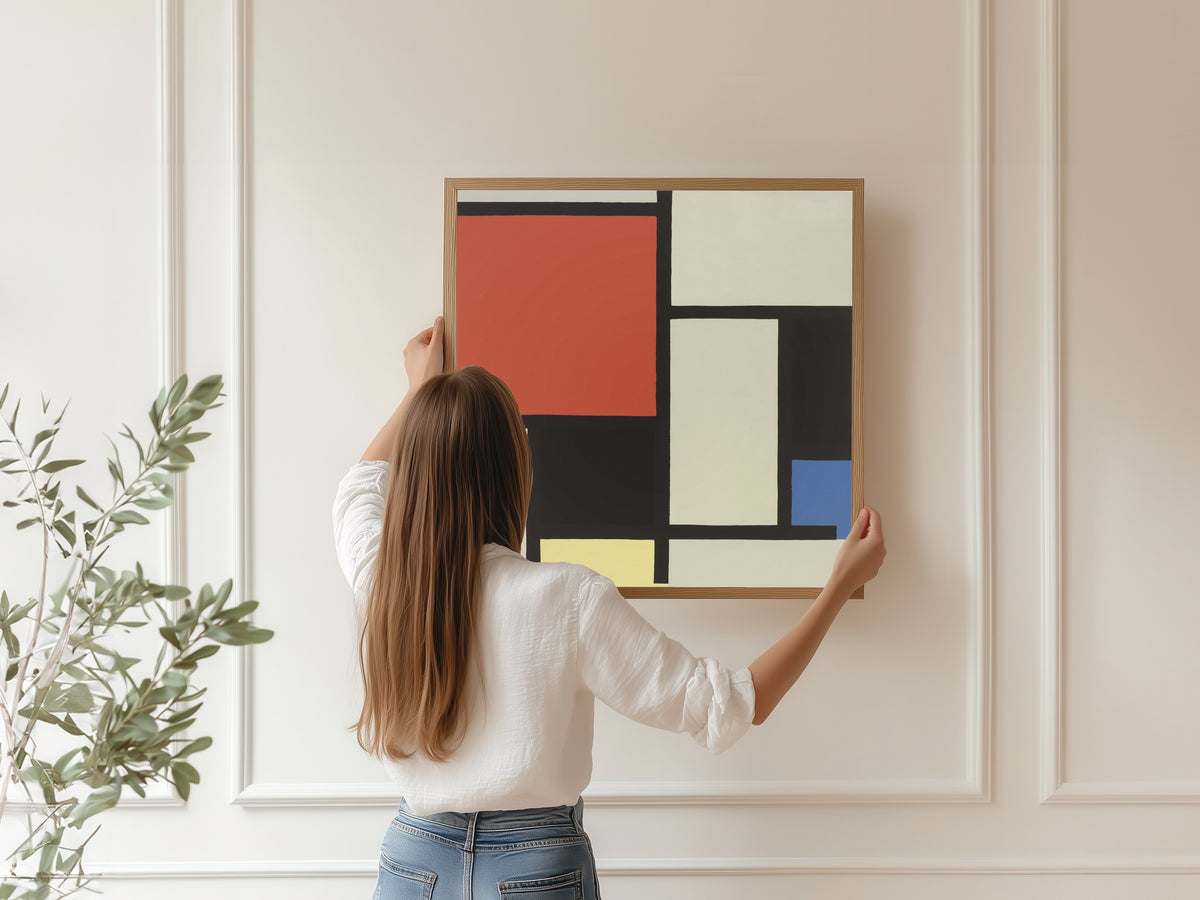 Piet Mondrian — Composition with Large Red Plane, Yellow, Black, Grey and Blue | Fine Art Print