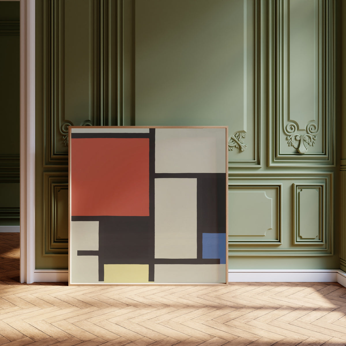 Piet Mondrian — Composition with Large Red Plane, Yellow, Black, Grey and Blue | Fine Art Print