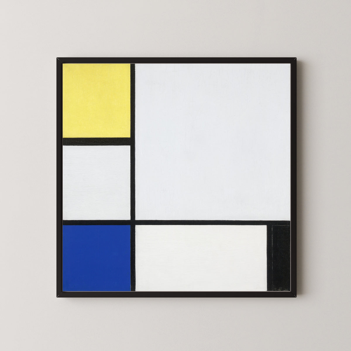 Piet Mondrian — Composition with Yellow, Blue, Black and Light Blue | Fine Art Print