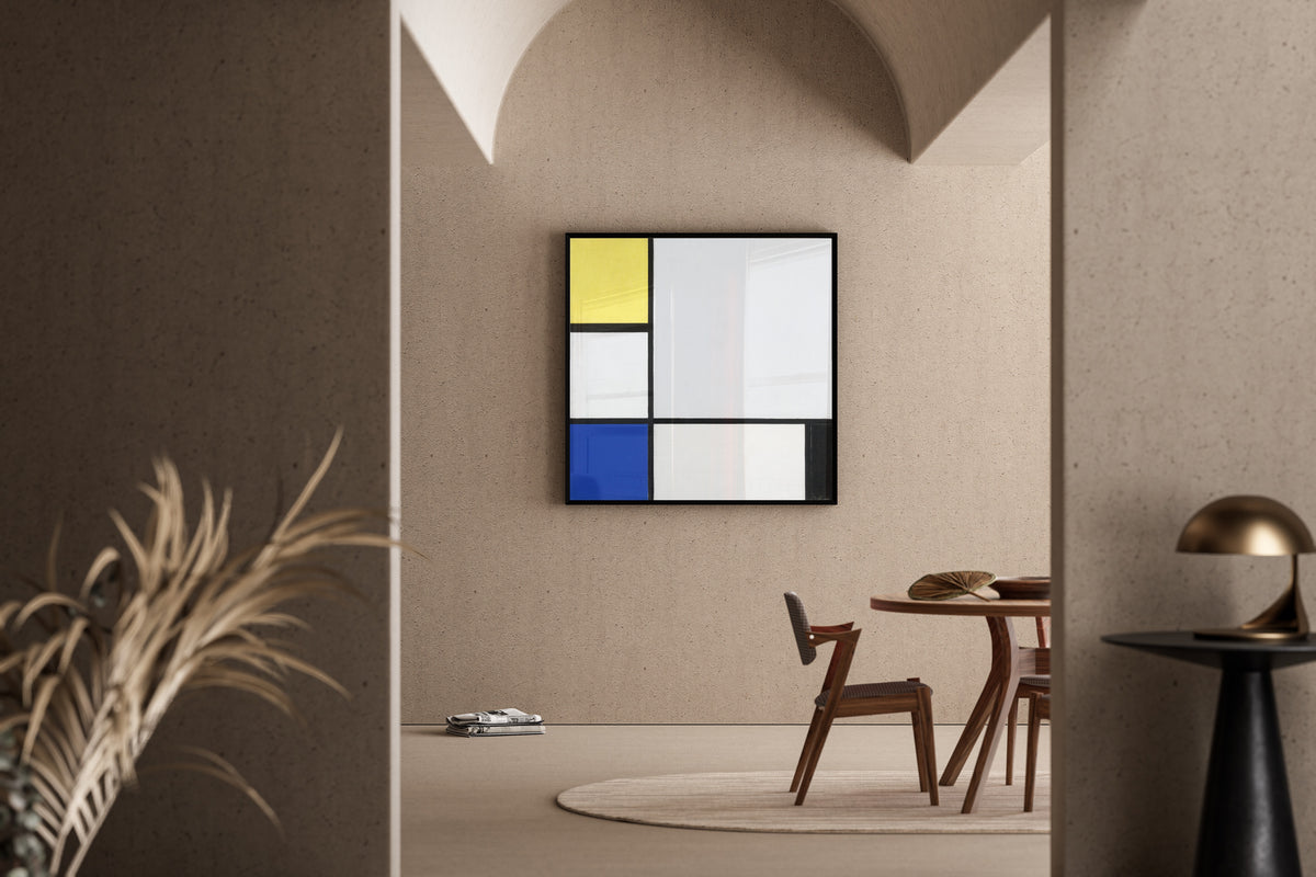 Piet Mondrian — Composition with Yellow, Blue, Black and Light Blue | Fine Art Print
