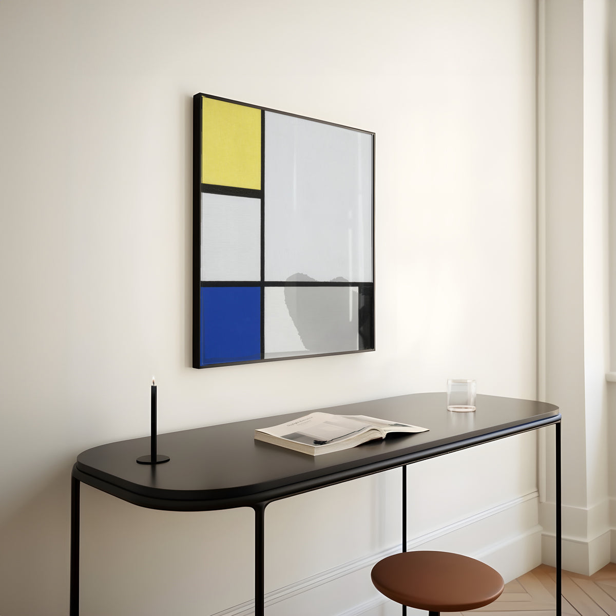 Piet Mondrian — Composition with Yellow, Blue, Black and Light Blue | Fine Art Print