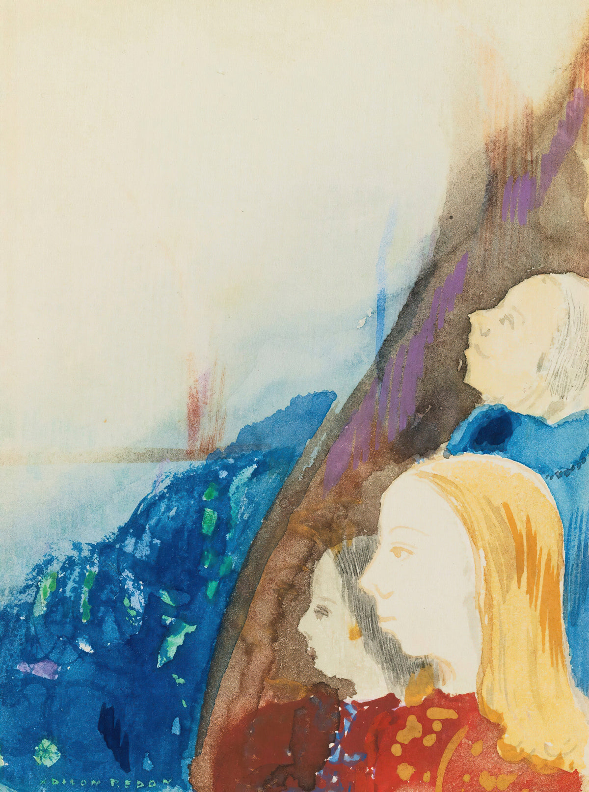 Odilon Redon — Contemplation | Symbolist Art Print