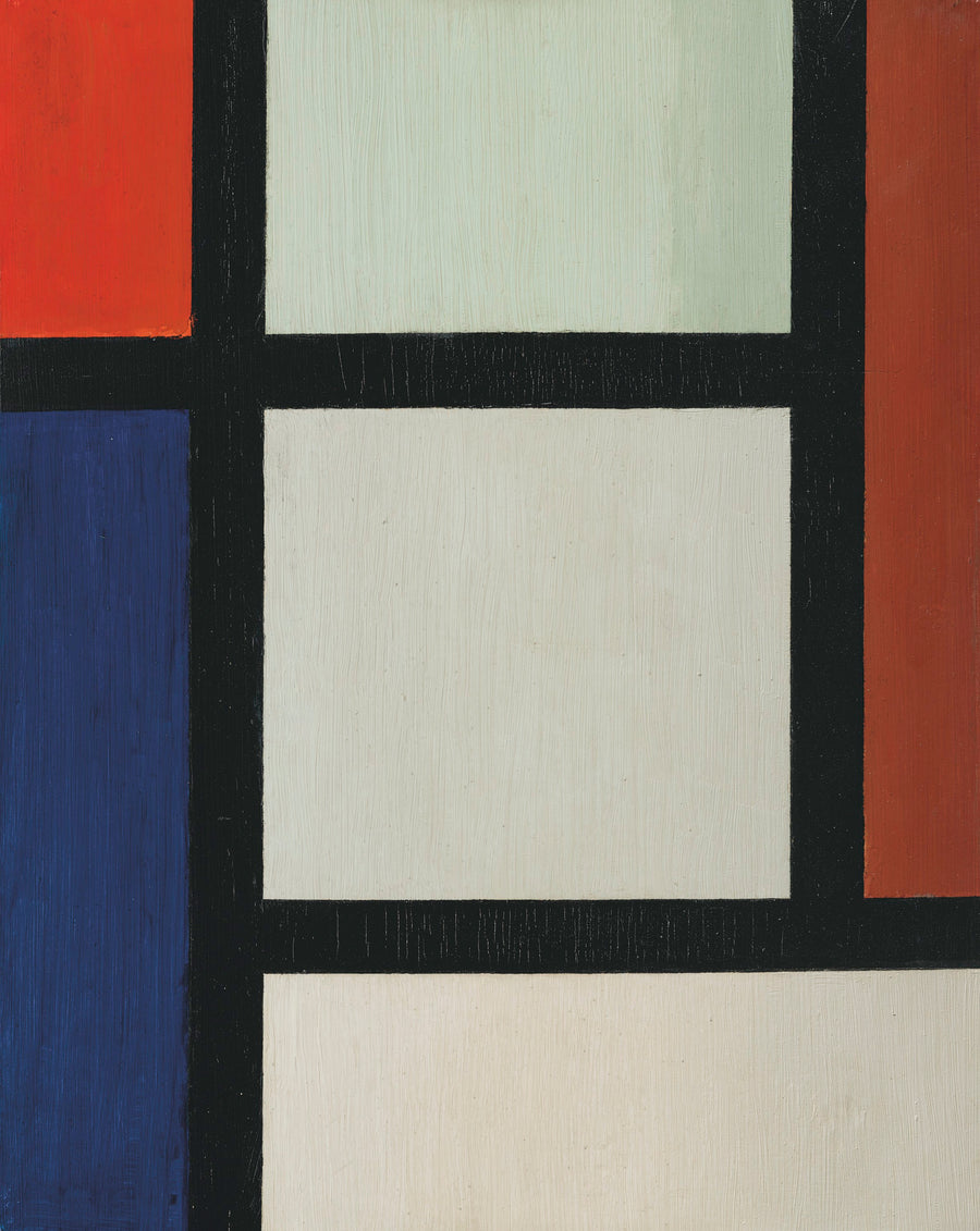 Theo van Doesburg — Contra-Composition | Art Print shown to scale on a wall above a sofa