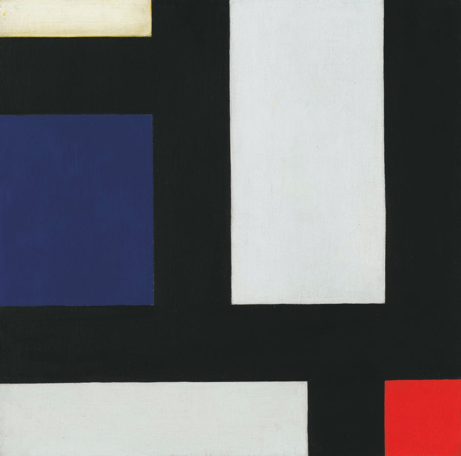 Theo van Doesburg — Contra-composition IV | Art Print shown to scale on a wall above a sofa
