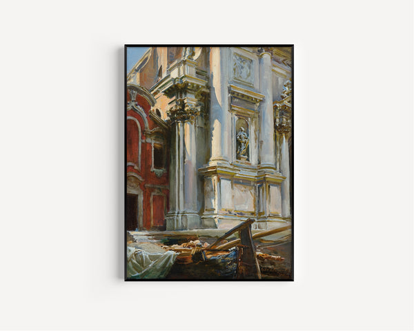 John Singer Sargent — Corner of the Church of San Stae, Venice | Fine Art Print